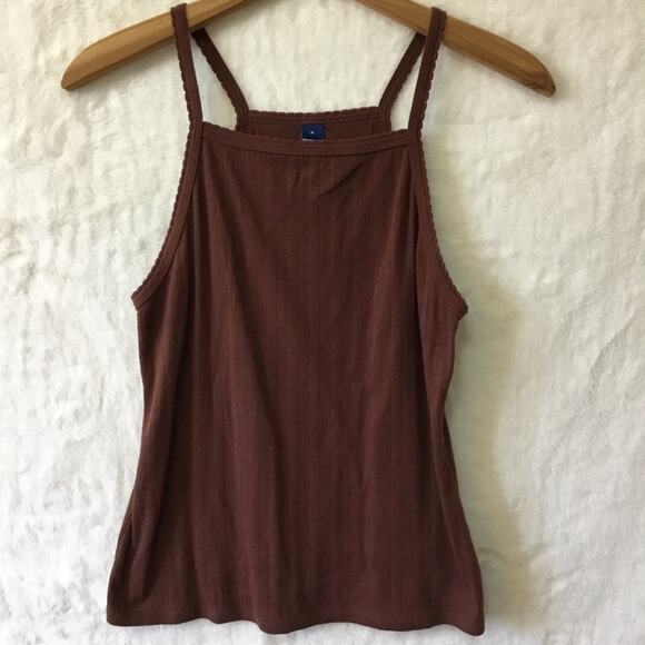 Old Navy Tops - Old Navy Brown EyeletTank Top